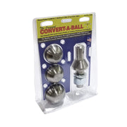 Convert-A-Ball front view showing shank and three balls for quick adaptability