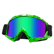 CoPvner spider green front view showing frame and color lens for stylish protection
