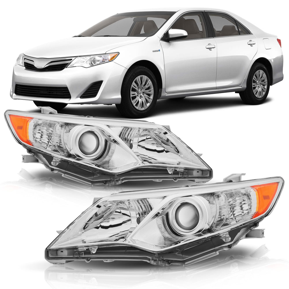 corkiauto front assembly chrome amber showing clean factory look and improved visibility
