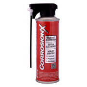 CorrosionX aerosol front packaging showing product and benefits