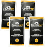 Counteract front packaging showing 14oz bead bags and valve caps for quick install benefits