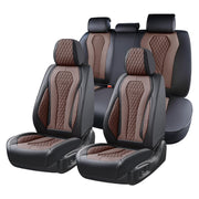 Coverado front seat full set installed showing upgraded look and protection