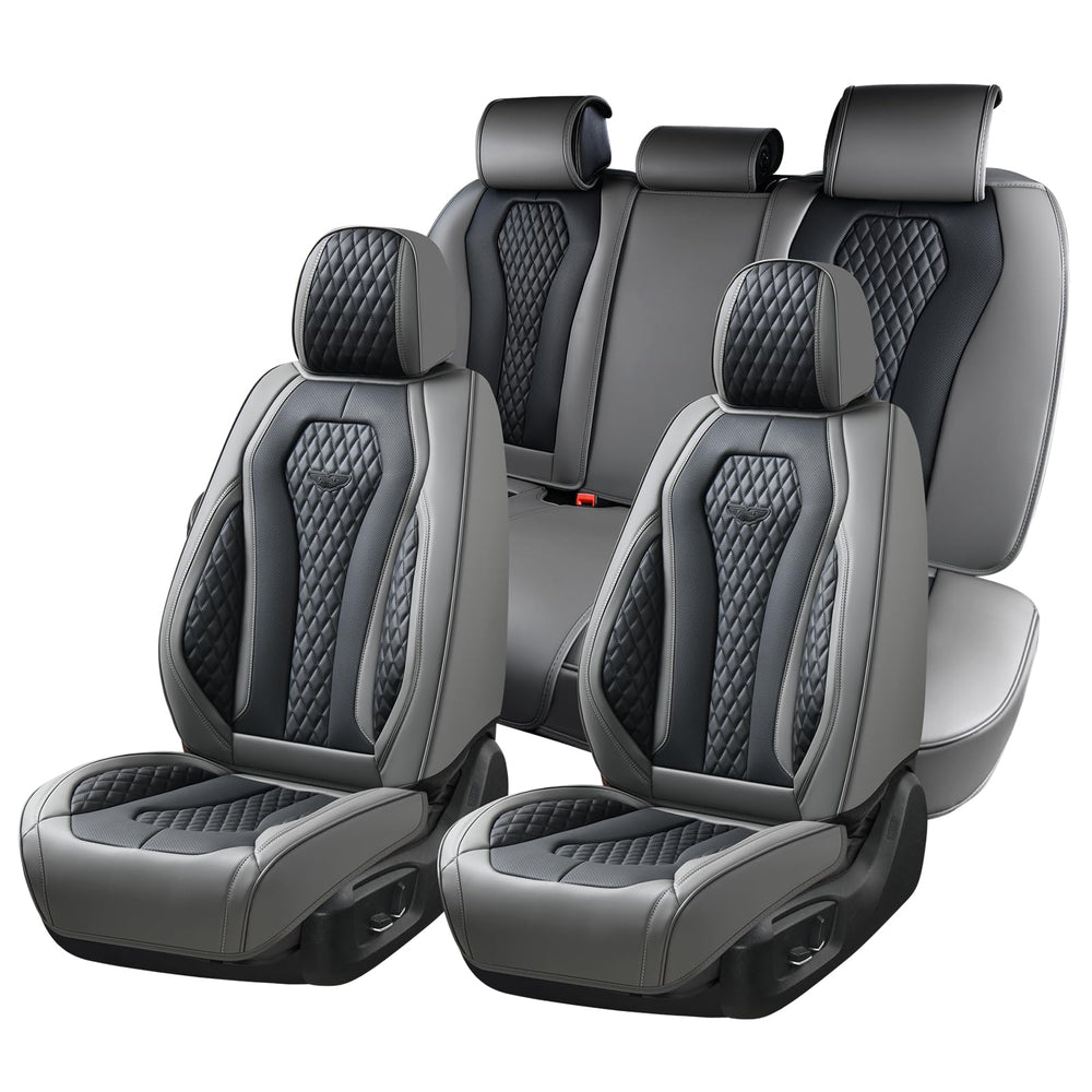 Coverado front seats full view showing sleek protection and upgraded cabin look