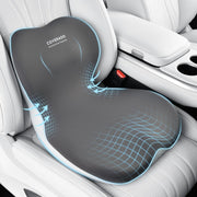 Coverado front view cushion showing ergonomic one-piece support and improved seating comfort