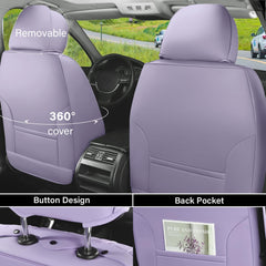 Coverado headrest and stitched detail showing precise fit and upscale appearance