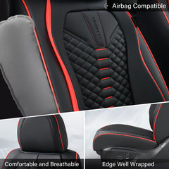 Coverado headrest close-up highlighting soft Nappa texture and comfort