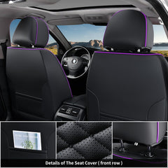 Coverado installed front seats demonstrating comfort and clean look