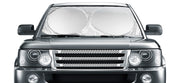 Coveted Shade front view on windshield showing full coverage and UV protection