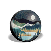 cozipink front view showing scenic mountains print and full coverage