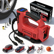 CRAFTCISION front view showing compact pump and handle, portable convenience
