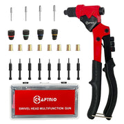 CRAFTNIO front view of 2-in-1 rivet nut tool showing compact design and versatility