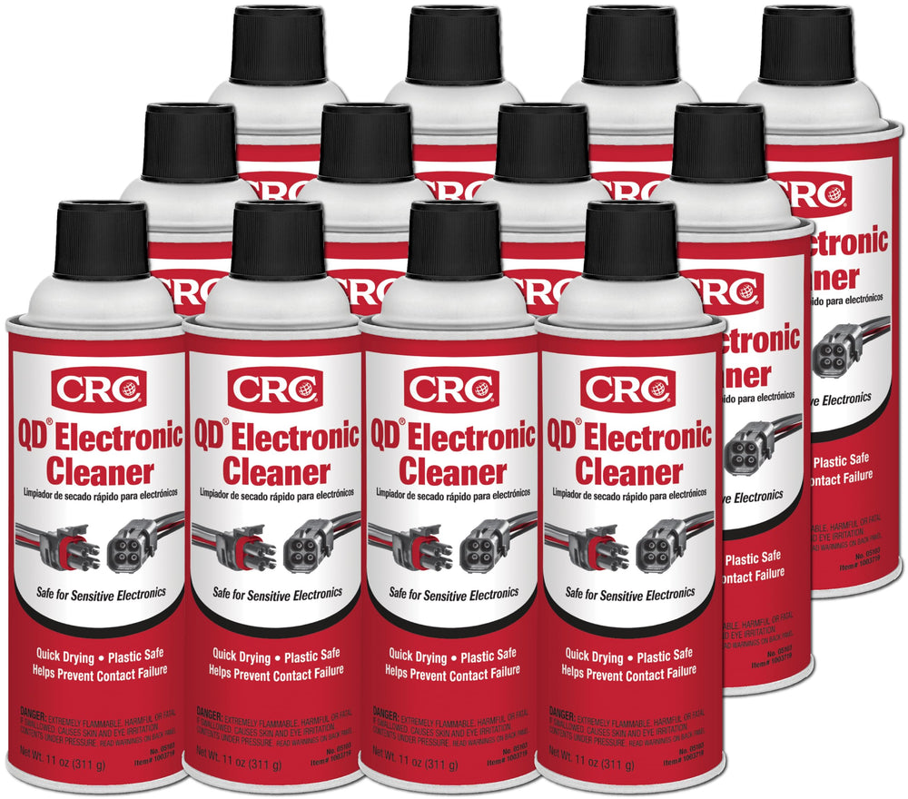 CRC quick dry front package showing label and can for easy identification