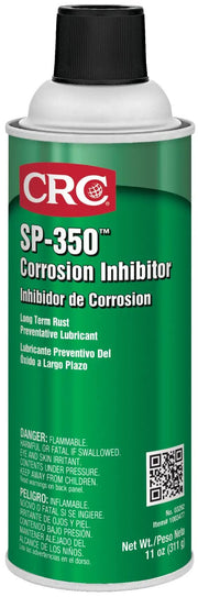 CRC SP-350 front can showing label and 10 oz size, indicating clear indoor protection