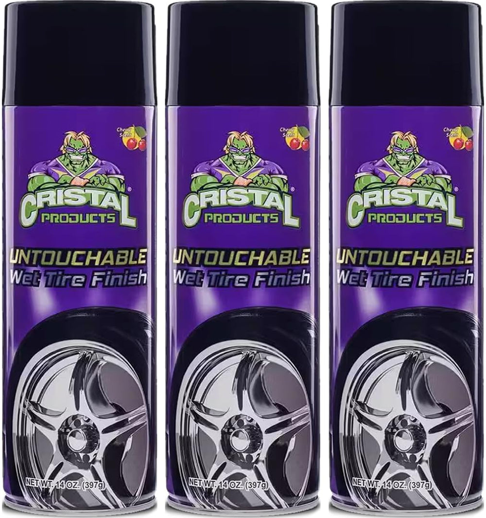 Cristal Products bottle front view showing label and easy spray application benefit