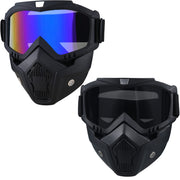 CROSSBODY front view of goggles showing clear lenses and balanced fit