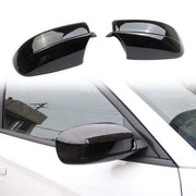 crosselec bright black front view showing sleek mirror cover and instant style