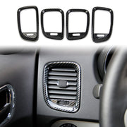 crosselec front view of dash trim showing premium carbon fiber look and unified style