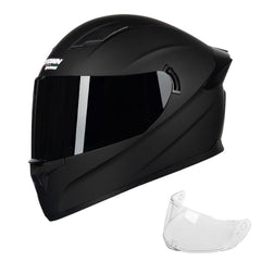 Crown Racing F-700 front view showing full-face protection and aerodynamic profile