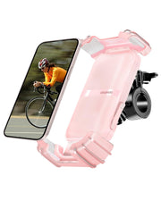 CRUIHOG front view on handlebar showing secure grip and easy access