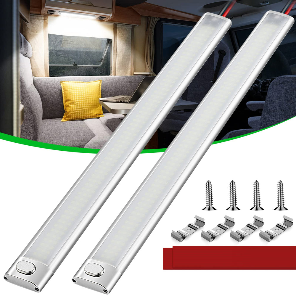 CT CAPETRONIX front view of the 2-pack light bars showing compact design and bright output
