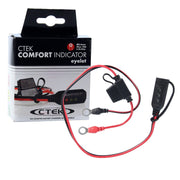 CTEK Indicator Eyelet M8 front view showing compact LED indicator and connector for quick status checks