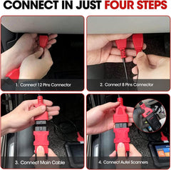 CTobd installed near glovebox showing real-world placement and easy access