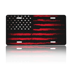 CTVSLFU front license plate cover front view showing bold flag design and visual appeal