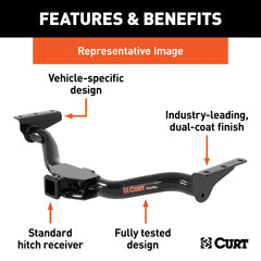 CURT 13043 2-inch receiver tube detail for versatile accessories