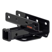 CURT 13392 front view installed on Jeep Wrangler showing concealed main body and clean finish benefit