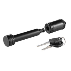 CURT front view of 23518 hitch lock showing compact secure design and deterrence
