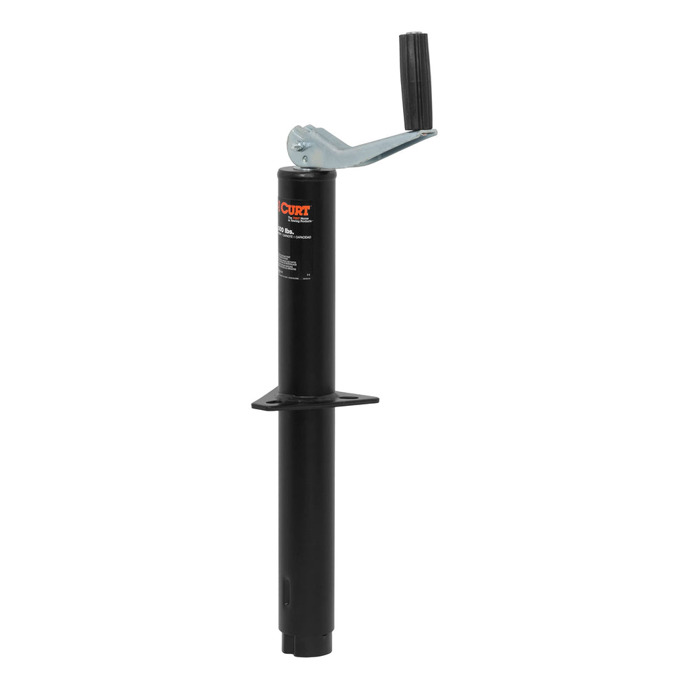 CURT 28250 front view mounted on A-frame tongue showing secure support