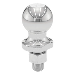 CURT 40001 front view showing polished chrome and clear size marking, durable finish benefit