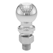 CURT 40007 front view showing chrome finish and 2-5/16 inch ball for durable towing