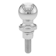 CURT front view showing ball and polished chrome finish for durable towing