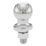 CURT 40095 front view showing chrome finish and 1-7/8" ball for reliable towing