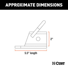 CURT 45006 welded D-ring for secure tow and recovery benefit