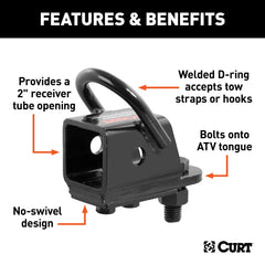 CURT 45006 mounted on ATV demonstrating fit and utility benefit