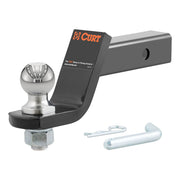 CURT 45056 front view showing assembled ball mount and durable finish for quick towing