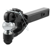 CURT 48006 front view in receiver showing compact dual-function hitch and durable finish