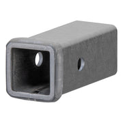 CURT 49060 front view showing raw 2x2 receiver and pre-drilled pin hole for secure fit