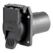 CURT 55415 front socket view showing clean connection and easy plug-in benefit