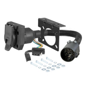 CURT 55774 front assembly showing dual sockets and bracket for secure mounting benefit