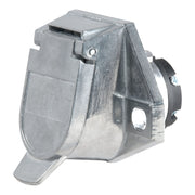 CURT 58170 front view showing 7-pin socket and secure plug benefit