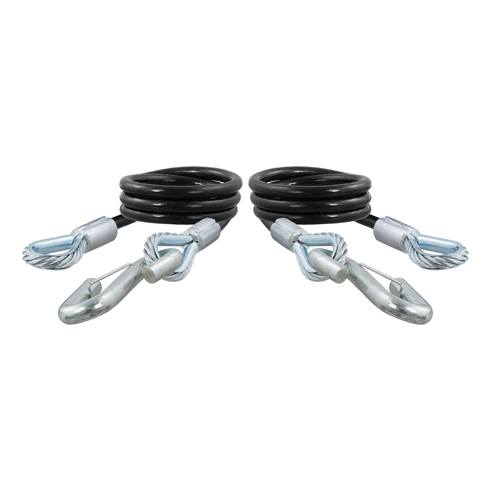 CURT front view of 80176 safety cables showing packaging and product identification benefits
