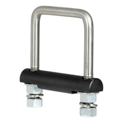 CURT front view of anti-rattle clamp showing form and fit benefit