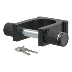 CURT front view of kingpin lock showing secure coverage benefit