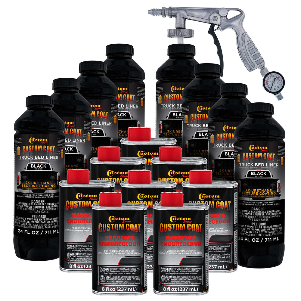 Custom Coat front packaging showing kit components and benefit: ready-to-use