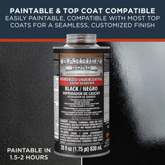 Custom Shop applying undercoating in wheel well to reduce noise