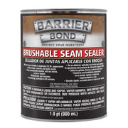 Custom Shop front can showing Barrier Bond quart and product benefit durable sealing