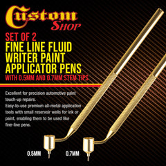 Custom Shop close-up of 0.5mm stem tip showing fine point for crisp lines